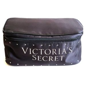 Victoria's Secret Black Makeup Bag NEW
